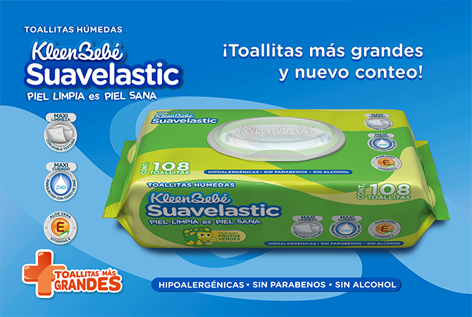 KleenBebé® Movilastic® Protección total por todos lados 