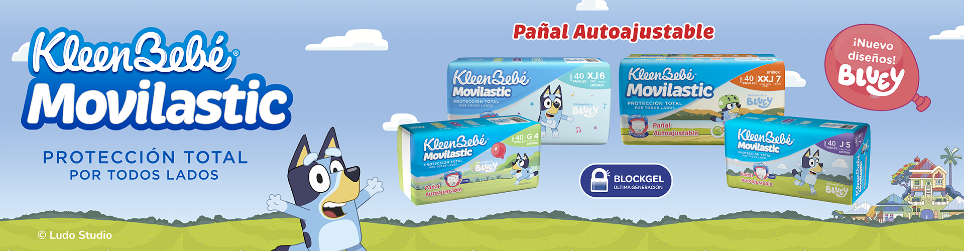 KleenBebé® Movilastic® Protección total por todos lados 